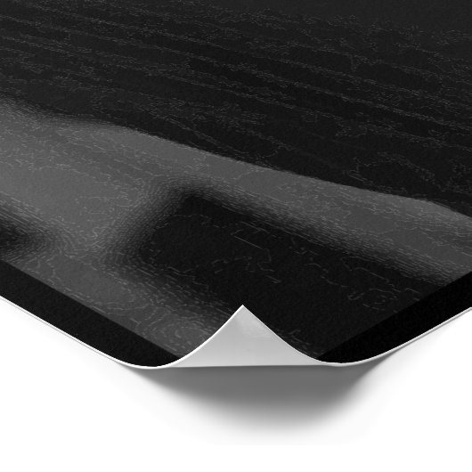 President Obama — in zwart-wit Poster (Hoek)