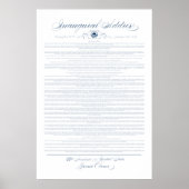 President Obama Inaugural Adress Print (Voorkant)