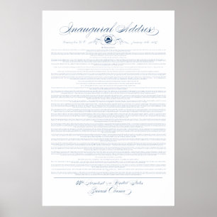 President Obama Inaugural Adress Print