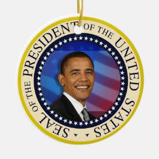 President Obama Inauguratie Keramisch Ornament (Voorkant)