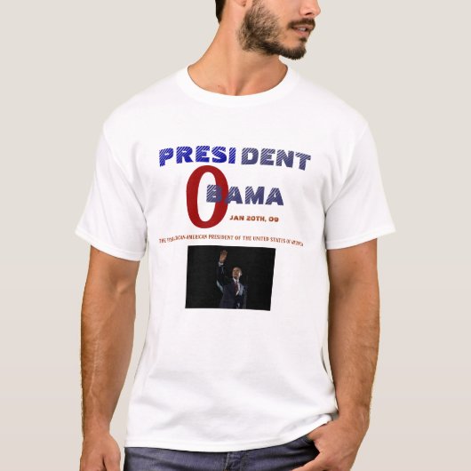 PRESIDENT OBAMA INAUGURATIE T-SHIRT (Voorkant)