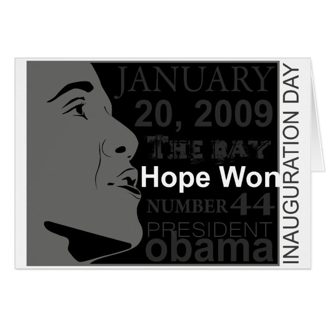 President Obama - Inauguratiedag (Voorkant Horizontaal)