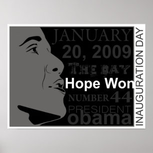 president obama - inauguratiedag poster