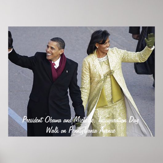 President Obama Inauguration Day Walk Poster (Voorkant)