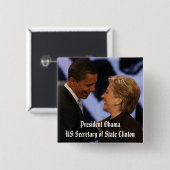 President Obama Inauguration Keepsakes Vierkante Button 5,1 Cm (Voorkant /achterkant)