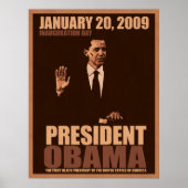 President Obama Inauguration Poster (Voorkant)