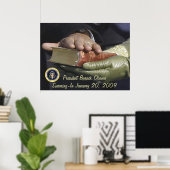 President Obama Inauguration SWEARING-IN Poster (Thuiskantoor)