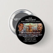 PRESIDENT OBAMA, JOHN BROWN - Gepersonaliseerd Ronde Button 5,7 Cm (Voorkant /achterkant)