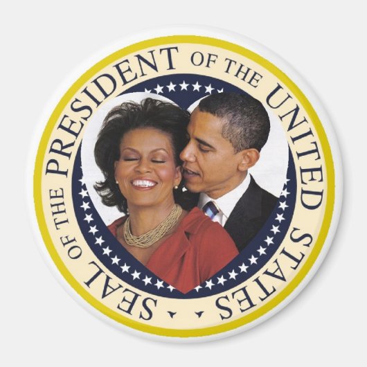 President Obama Keepsake Large 3" Magneet (Voorkant)