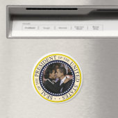 President Obama Keepsake Large 3" Magneet (Insitu (Vaatwasser))
