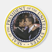 President Obama Keepsake Large 3" Magneet (Voorkant)