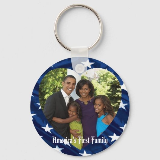 President Obama Keepsakes First Family Sleutelhang Sleutelhanger (Voorkant)
