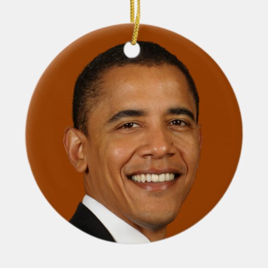 President Obama Keramisch Ornament (Voorkant)