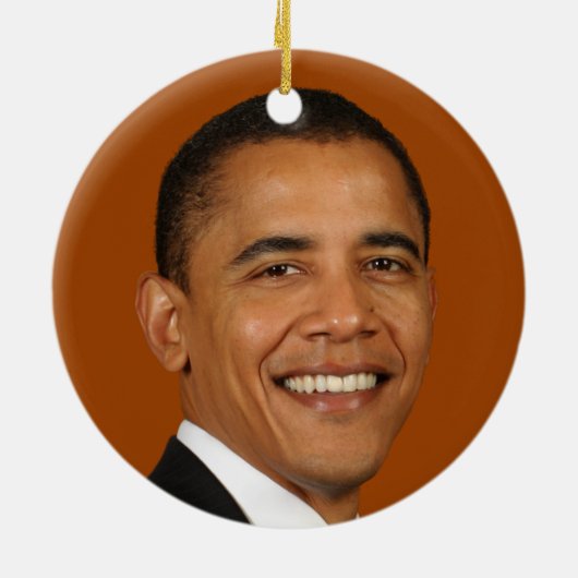 President Obama Keramisch Ornament (Achterkant)