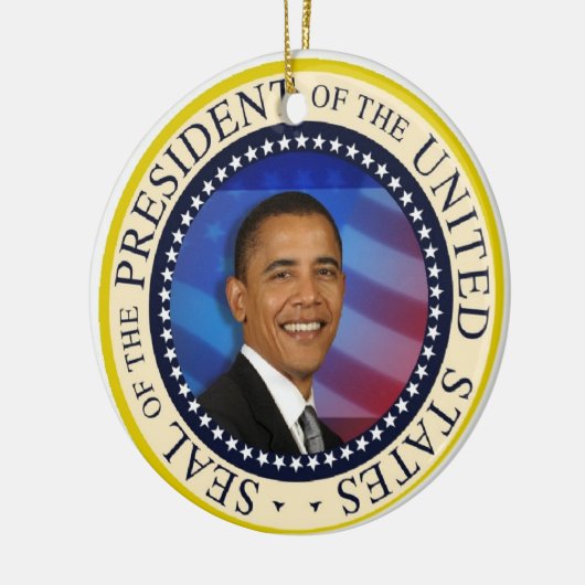 President Obama Keramisch Ornament (Links)