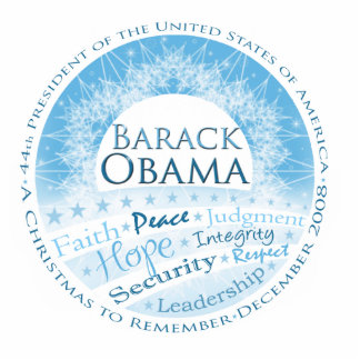 President Obama kerstversiering Fotobeeldje Ornament