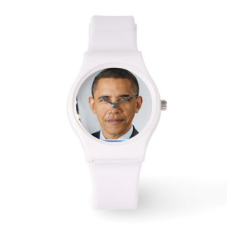 President Obama kijkt toe Horloge