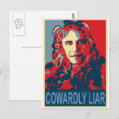 President Obama - laffer Briefkaart (Voorkant / Achterkant)