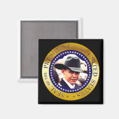 President Obama Magnet (cowboy pet) (Voorkant / Achterkant)