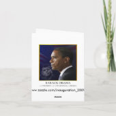 President Obama met Elegant Wenskaart Kaart (Achterkant)