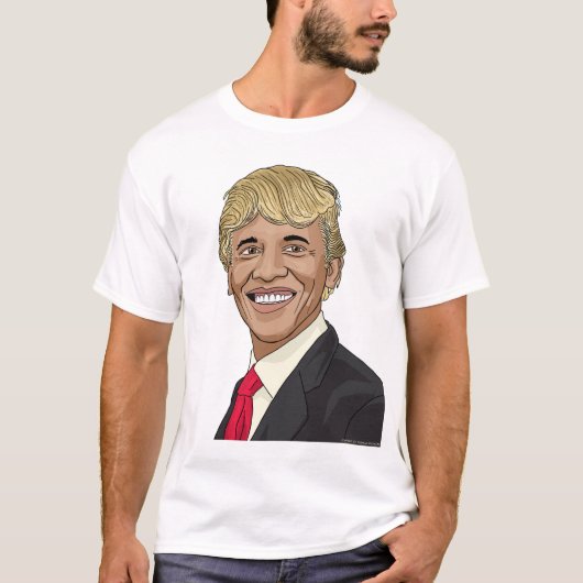 President Obama met Trump's Hair T-shirt (Voorkant)