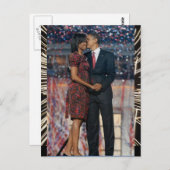President Obama & Michelle Keepomwille Briefkaart (Voorkant / Achterkant)