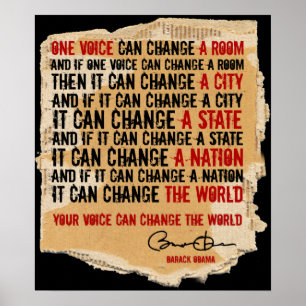 PRESIDENT OBAMA-ONE STEM POSTER