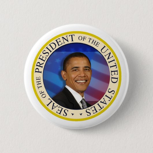 President Obama ONTWERP UW EIGEN Ronde Button 5,7 Cm (Voorkant)