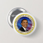 President Obama ONTWERP UW EIGEN Ronde Button 5,7 Cm (Voorkant /achterkant)