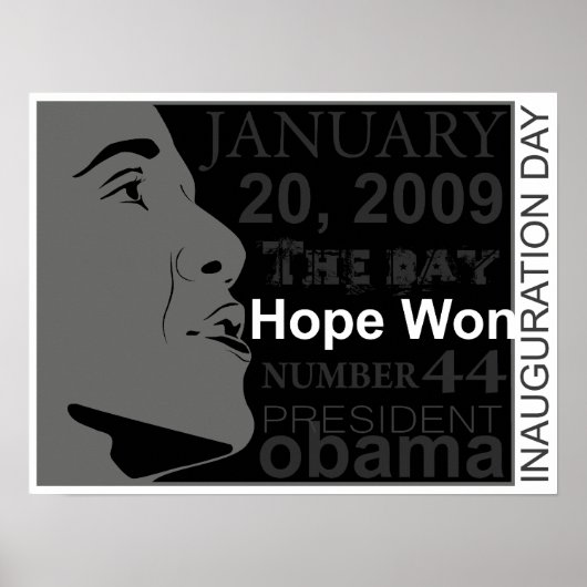 president obama - openingsdag poster (Voorkant)