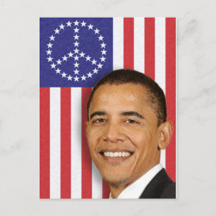 President Obama Peace Banner Briefkaart