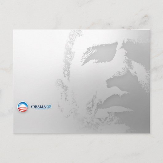 President Obama personaliseer het! Briefkaart (Voorkant)