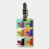 President Obama Pop Art Bagagelabel (Voorkant verticaal)