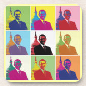 President Obama Pop Art Bier Onderzetter (Voorkant)