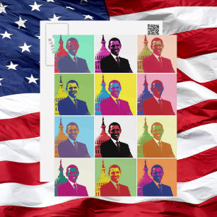 President Obama Pop Art Briefkaart
