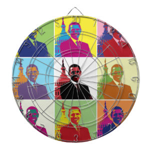 President Obama Pop Art Dartbord