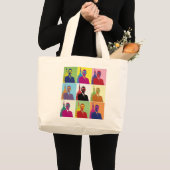 President Obama Pop Art Grote Tote Bag (Voorkant (product))