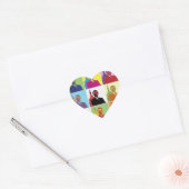 President Obama Pop Art Hart Sticker (Envelop)