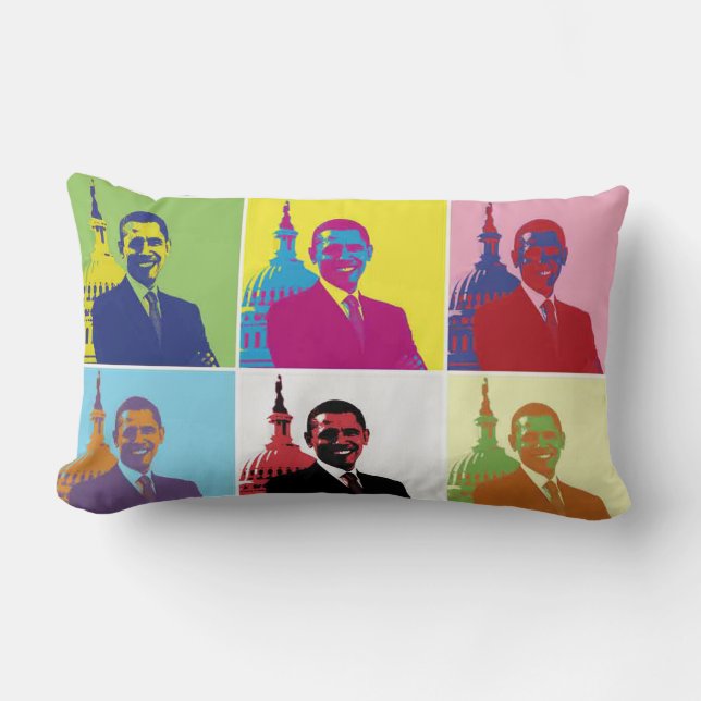 President Obama Pop Art Kussen (Voorkant)