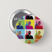 President Obama Pop Art Ronde Button 5,7 Cm (Voorkant /achterkant)