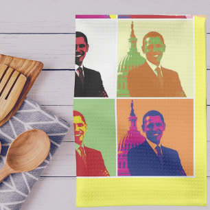 President Obama Pop Art Theedoek