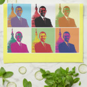 President Obama Pop Art Theedoek (Gevouwen)