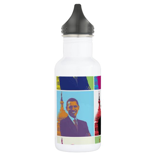 President Obama Pop Art Waterfles (Links)