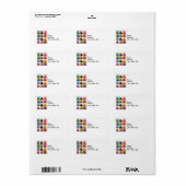President Obama Pop Kunst Adres Etiket (Full Sheet)