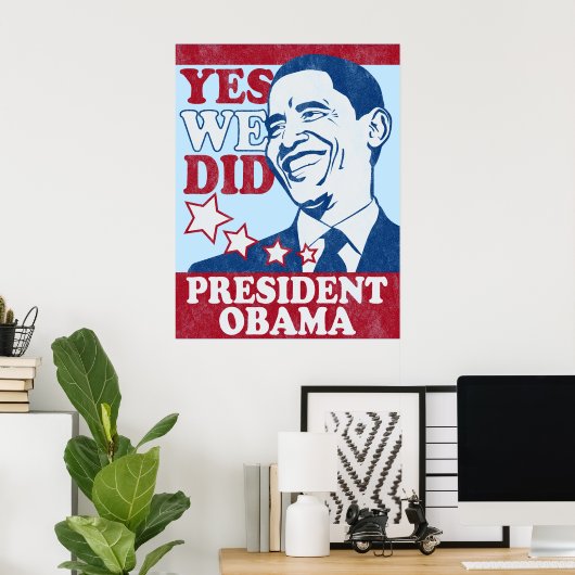  President Obama Poster (Thuiskantoor)