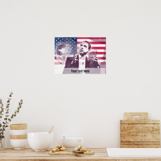 President Obama - Poster - sjabloon (Keuken)