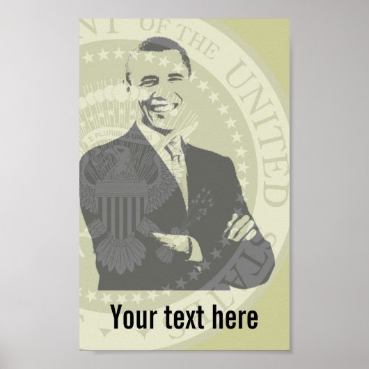 President Obama - Poster - sjabloon (Voorkant)