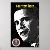 president Obama - Poster - sjabloon (Voorkant)