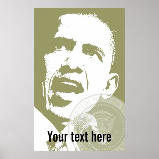 President Obama - Poster - sjabloon (Voorkant)