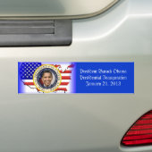 President Obama Presidentiële Inauguratie Bumpersticker (Op auto)